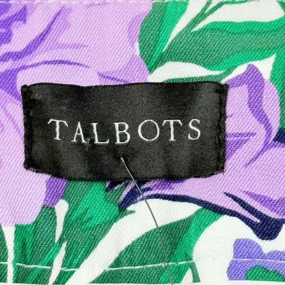 Talbots Women's Stretch Slim Leg Floral Garden Chatham Ankle Pants Size 4 NWT - Picture 7 of 12
